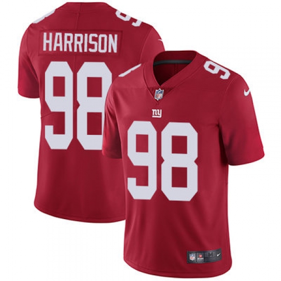 Nike Giants #98 Damon Harrison Red Alternate Mens Stitched NFL Vapor Untouchable Limited Jersey Nike Giants #98 Damon Harrison Red Alternate Mens Stitched NFL Vapor Untouchable Limited Jersey