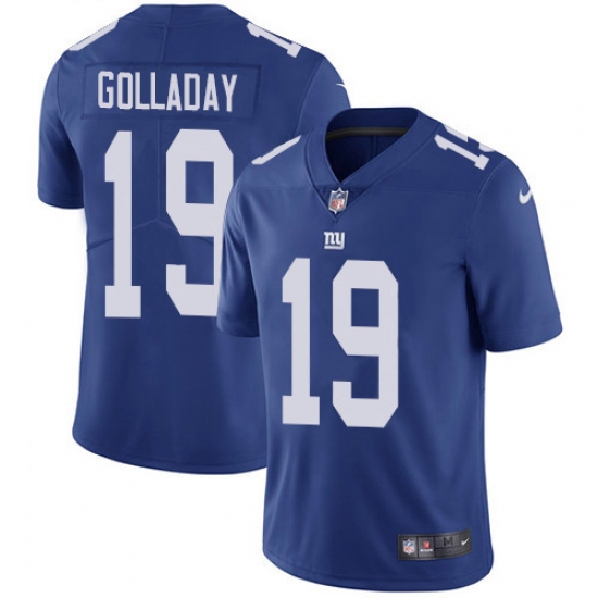 Nike New York Giants 19 Kenny Golladay Royal Blue Team Color Men Stitched NFL Vapor Untouchable Limited Jersey Nike New York Giants 19 Kenny Golladay Royal Blue Team Color Men Stitched NFL Vapor Untouchable Limited Jersey