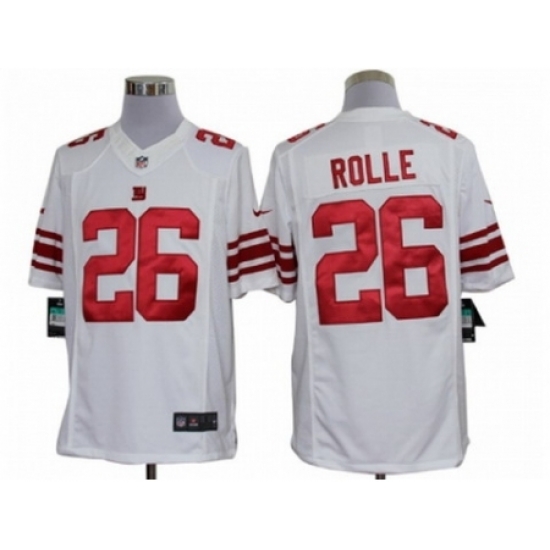 Nike New York Giants 26 Antrel Rolle White Limited NFL Jersey Nike New York Giants 26 Antrel Rolle White Limited NFL Jersey