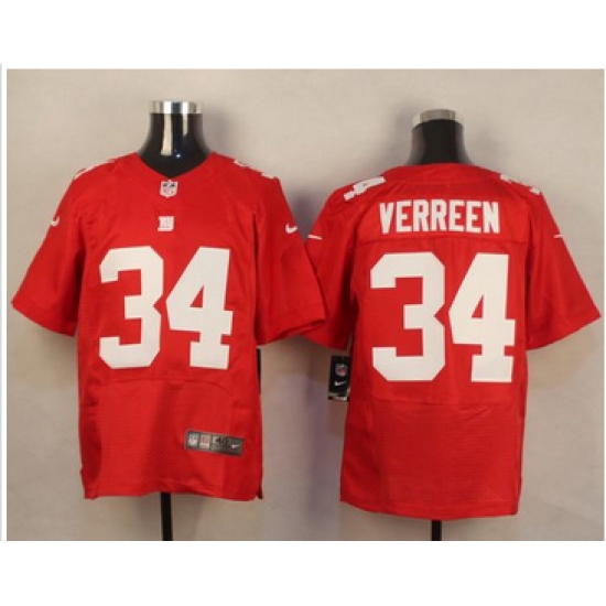 Nike New York Giants #34 Shane Vereen Red Alternate Mens Stitched NFL Elite Jersey Nike New York Giants #34 Shane Vereen Red Alternate Mens Stitched NFL Elite Jersey