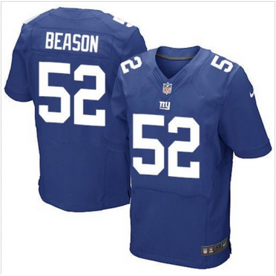 Nike New York Giants #52 Jon Beason Royal Blue Team Color Mens Stitched NFL Elite Jersey Nike New York Giants #52 Jon Beason Royal Blue Team Color Mens Stitched NFL Elite Jersey