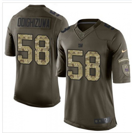 Nike New York Giants #58 Owa Odighizuwa Green Men 27s Stitched NFL Limited Salute to Service Jersey Nike New York Giants #58 Owa Odighizuwa Green Men 27s Stitched NFL Limited Salute to Service Jersey
