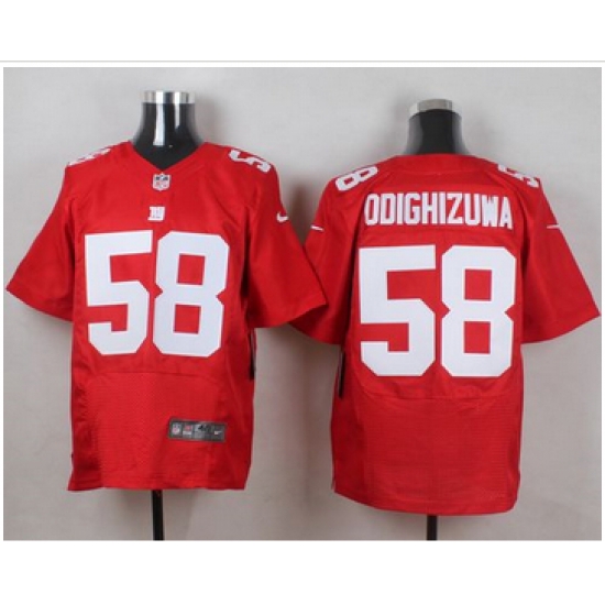 Nike New York Giants #58 Owa Odighizuwa Red Alternate Mens Stitched NFL Elite Jersey Nike New York Giants #58 Owa Odighizuwa Red Alternate Mens Stitched NFL Elite Jersey