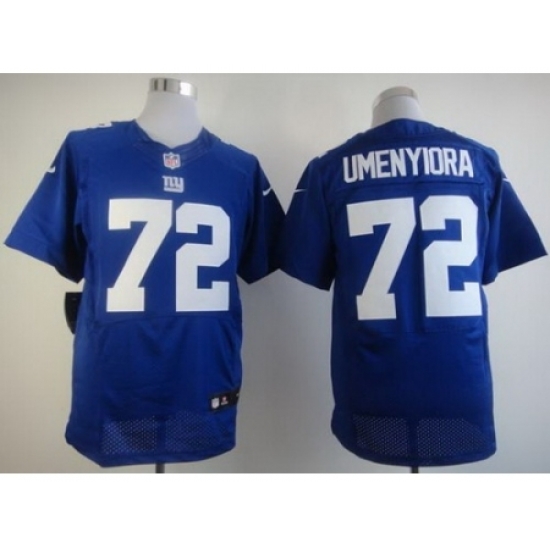 Nike New York Giants 72 Osi Umenyiora Blue Elite NFL Jersey Nike New York Giants 72 Osi Umenyiora Blue Elite NFL Jersey