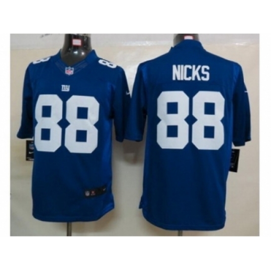 Nike New York Giants 88 Hakeem Nicks Blue Limited NFL Jersey Nike New York Giants 88 Hakeem Nicks Blue Limited NFL Jersey