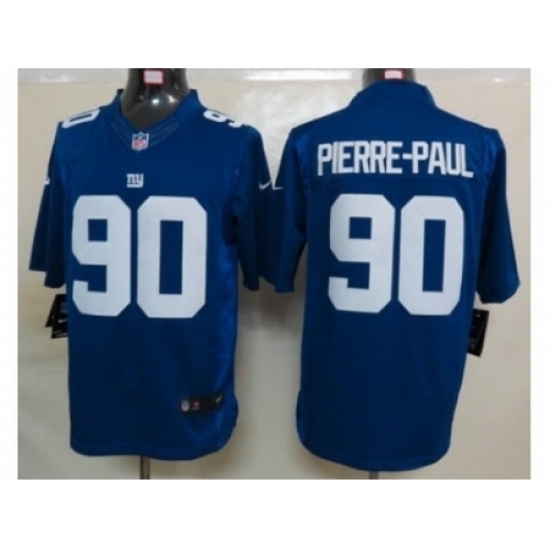 Nike New York Giants 90 Jason Pierre-Paul Blue Limited NFL Jersey Nike New York Giants 90 Jason Pierre-Paul Blue Limited NFL Jersey