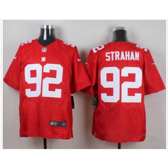 Nike New York Giants #92 Michael Strahan Red Alternate Mens Stitched NFL Elite Jersey Nike New York Giants #92 Michael Strahan Red Alternate Mens Stitched NFL Elite Jersey