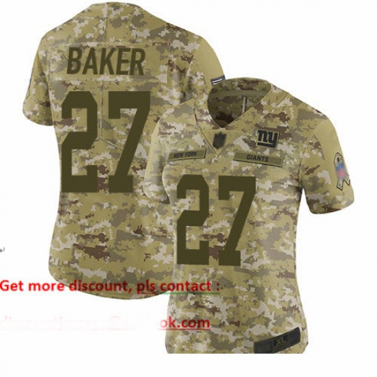 Giants 27 Deandre Baker Camo Women Stitched Football Limited 2018 Salute to Service Jersey Giants 27 Deandre Baker Camo Women Stitched Football Limited 2018 Salute to Service Jersey
