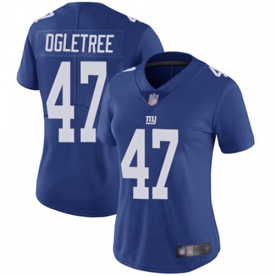 Giants #47 Alec Ogletree Royal Blue Team Color Women Stitched Football Vapor Untouchable Limited Jersey Giants #47 Alec Ogletree Royal Blue Team Color Women Stitched Football Vapor Untouchable Limited Jersey