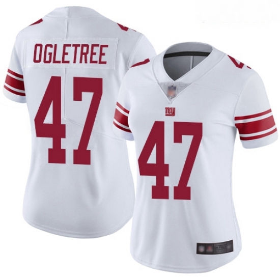Giants #47 Alec Ogletree White Women Stitched Football Vapor Untouchable Limited Jersey Giants #47 Alec Ogletree White Women Stitched Football Vapor Untouchable Limited Jersey
