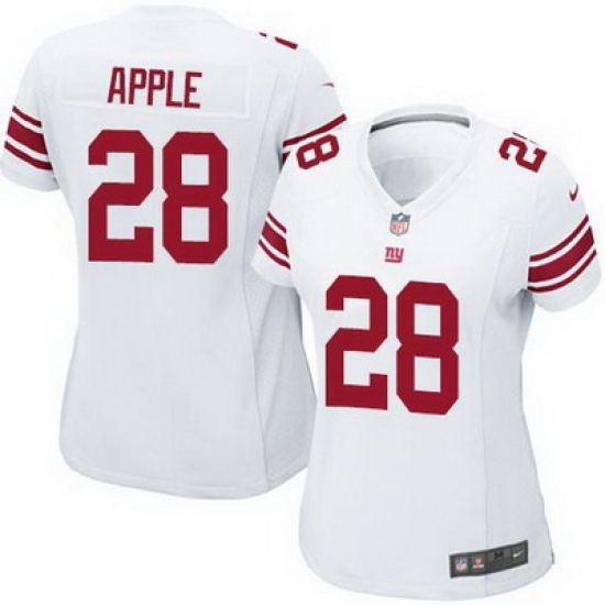 Nike Giants #28 Eli Apple White Womens Stitched NFL Elite Jersey Nike Giants #28 Eli Apple White Womens Stitched NFL Elite Jersey