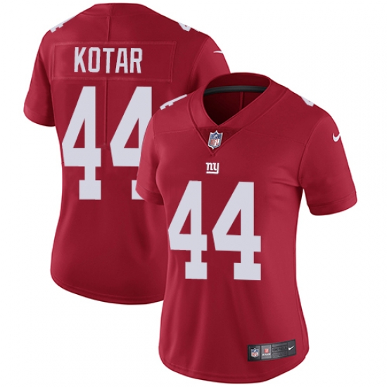 Nike Giants #44 Doug Kotar Red Alternate Womens Stitched NFL Vapor Untouchable Limited Jersey Nike Giants #44 Doug Kotar Red Alternate Womens Stitched NFL Vapor Untouchable Limited Jersey