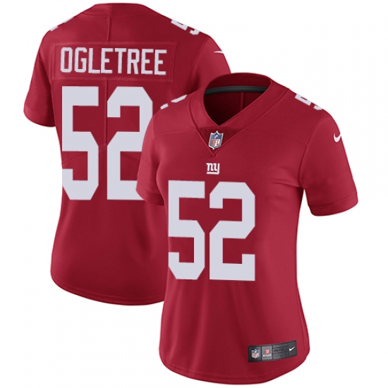 Nike Giants #52 Alec Ogletree Red Alternate Womens Stitched NFL Vapor Untouchable Limited Jersey Nike Giants #52 Alec Ogletree Red Alternate Womens Stitched NFL Vapor Untouchable Limited Jersey