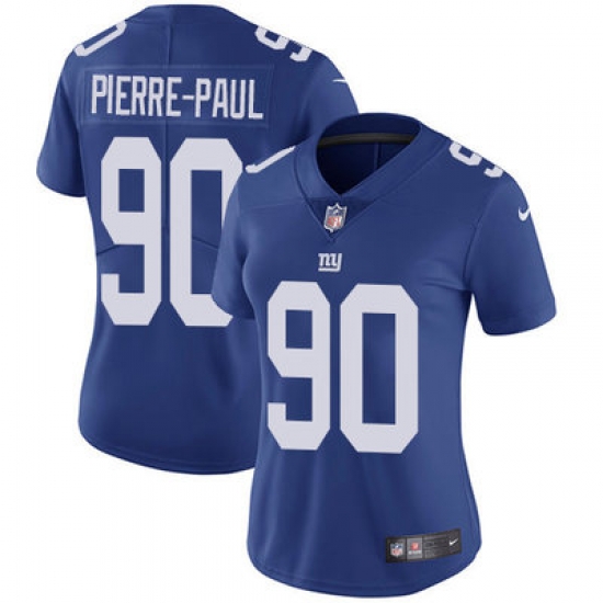 Nike Giants #90 Jason Pierre Paul Royal Blue Team Color Womens Stitched NFL Vapor Untouchable Limited Jersey Nike Giants #90 Jason Pierre Paul Royal Blue Team Color Womens Stitched NFL Vapor Untouchable Limited Jersey