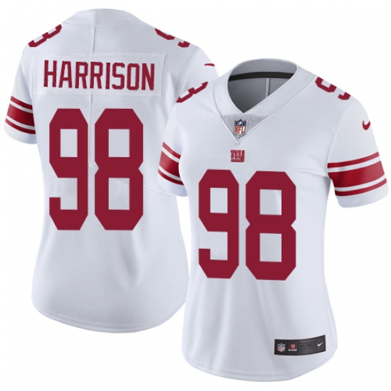 Nike Giants #98 Damon Harrison White Womens Stitched NFL Vapor Untouchable Limited Jersey Nike Giants #98 Damon Harrison White Womens Stitched NFL Vapor Untouchable Limited Jersey