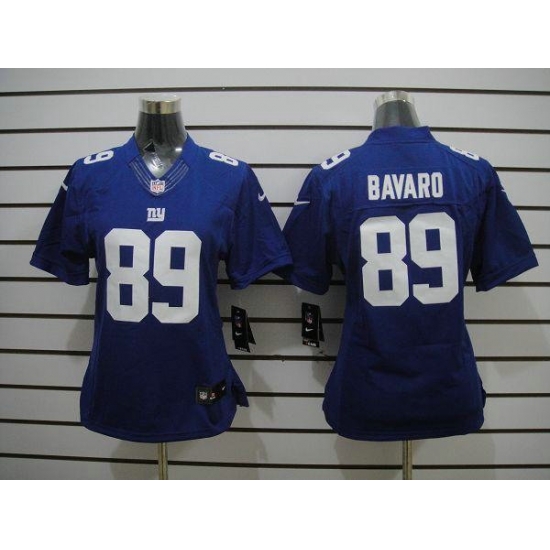 Women NEW NFL New York Giants 89 Bavado Blue Jerseys Women NEW NFL New York Giants 89 Bavado Blue Jerseys