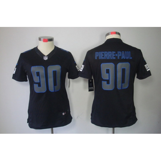 Women NEW NFL New York Giants #90 Jason Pierre-Paul Impact Limited Black Jerseys Women NEW NFL New York Giants #90 Jason Pierre-Paul Impact Limited Black Jerseys