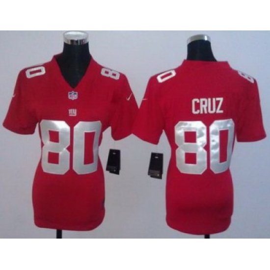 Women NEW New York Giants 80# Victor Cruz Red NFL Jerseys Women NEW New York Giants 80# Victor Cruz Red NFL Jerseys