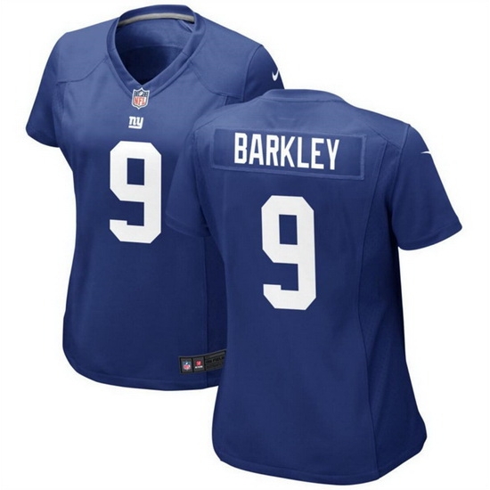 Women New York Giants 9 Matt Barkley Blue Player Stitched Jersey 28Run Small 29 Women New York Giants 9 Matt Barkley Blue Player Stitched Jersey 28Run Small 29