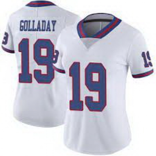 Women Nike New York Giants 19 Kenny Golladay White Blue Stitched NFL Vapor Untouchable Limited Jersey Women Nike New York Giants 19 Kenny Golladay White Blue Stitched NFL Vapor Untouchable Limited Jersey