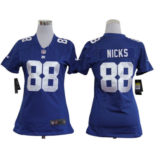 Women Nike New York Giants 88 Nicks Blue Nike NFL Jerseys Women Nike New York Giants 88 Nicks Blue Nike NFL Jerseys