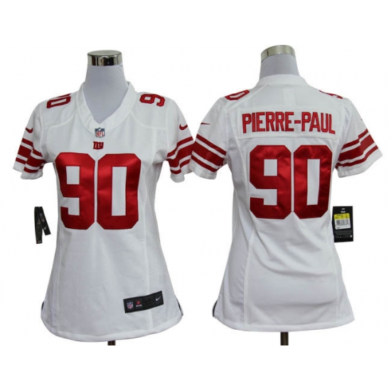 Women Nike New York Giants 90 Jason Pierre-Paul White Jerseys Women Nike New York Giants 90 Jason Pierre-Paul White Jerseys
