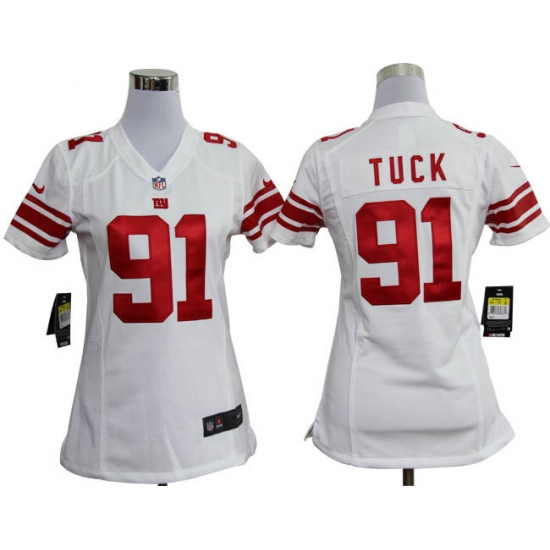 Women Nike New York Giants 91 Justin Tuck White Jerseys Women Nike New York Giants 91 Justin Tuck White Jerseys