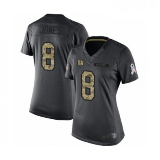 Womens New York Giants 8 Daniel Jones Limited Black 2016 Salute to Service Football Jersey Womens New York Giants 8 Daniel Jones Limited Black 2016 Salute to Service Football Jersey