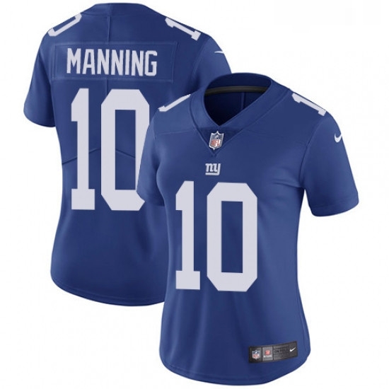 Womens Nike New York Giants 10 Eli Manning Royal Blue Team Color Vapor Untouchable Limited Player NFL Jersey Womens Nike New York Giants 10 Eli Manning Royal Blue Team Color Vapor Untouchable Limited Player NFL Jersey