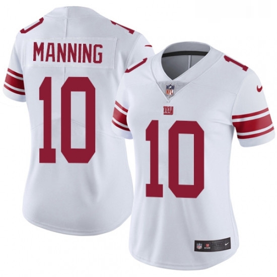 Womens Nike New York Giants 10 Eli Manning White Vapor Untouchable Limited Player NFL Jersey Womens Nike New York Giants 10 Eli Manning White Vapor Untouchable Limited Player NFL Jersey