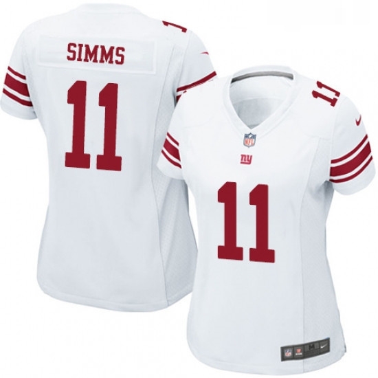 Womens Nike New York Giants 11 Phil Simms Game White NFL Jersey Womens Nike New York Giants 11 Phil Simms Game White NFL Jersey