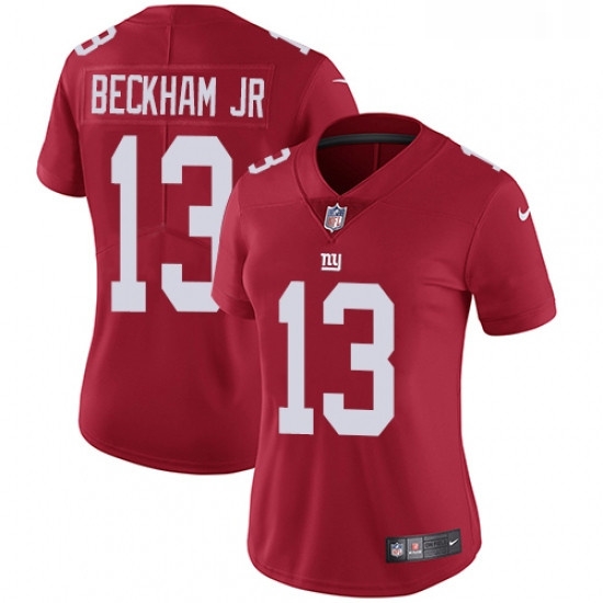 Womens Nike New York Giants 13 Odell Beckham Jr Elite Red Alternate NFL Jersey Womens Nike New York Giants 13 Odell Beckham Jr Elite Red Alternate NFL Jersey