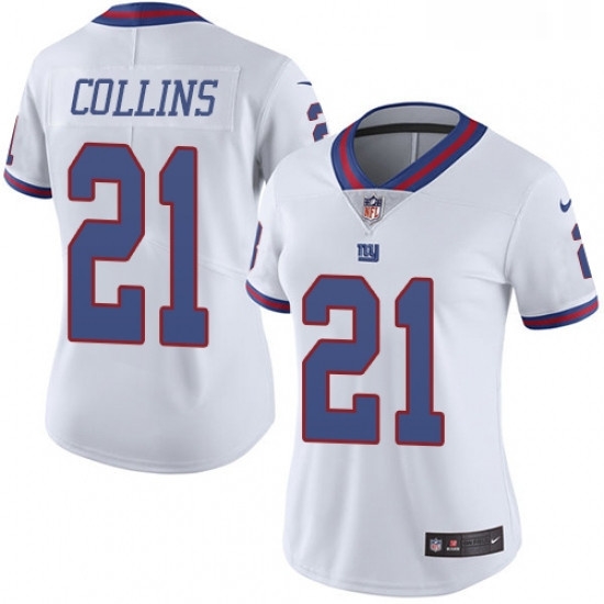 Womens Nike New York Giants 21 Landon Collins Limited White Rush Vapor Untouchable NFL Jersey Womens Nike New York Giants 21 Landon Collins Limited White Rush Vapor Untouchable NFL Jersey