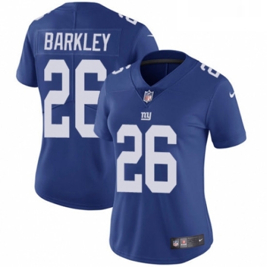 Womens Nike New York Giants 26 Saquon Barkley Royal Blue Team Color Vapor Untouchable Elite Player NFL Jersey Womens Nike New York Giants 26 Saquon Barkley Royal Blue Team Color Vapor Untouchable Elite Player NFL Jersey