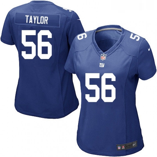 Womens Nike New York Giants 56 Lawrence Taylor Game Royal Blue Team Color NFL Jersey Womens Nike New York Giants 56 Lawrence Taylor Game Royal Blue Team Color NFL Jersey