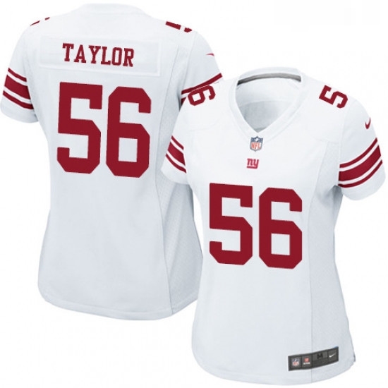 Womens Nike New York Giants 56 Lawrence Taylor Game White NFL Jersey Womens Nike New York Giants 56 Lawrence Taylor Game White NFL Jersey
