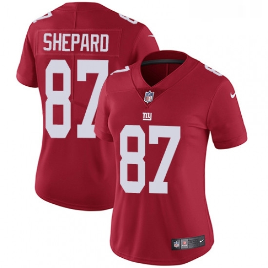 Womens Nike New York Giants 87 Sterling Shepard Red Alternate Vapor Untouchable Limited Player NFL Jersey Womens Nike New York Giants 87 Sterling Shepard Red Alternate Vapor Untouchable Limited Player NFL Jersey