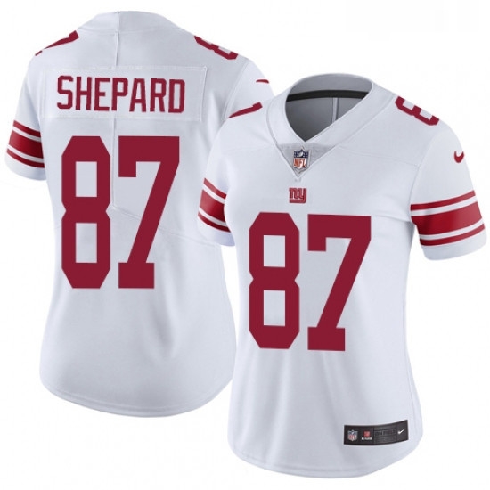 Womens Nike New York Giants 87 Sterling Shepard White Vapor Untouchable Limited Player NFL Jersey Womens Nike New York Giants 87 Sterling Shepard White Vapor Untouchable Limited Player NFL Jersey