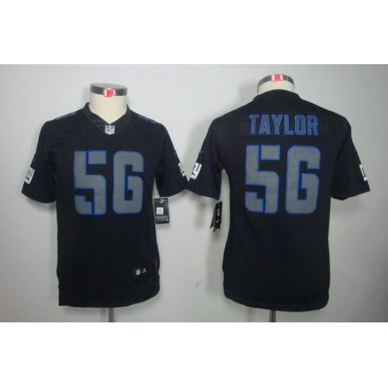 Nike Giants #56 Lawrence Taylor Black Impact Youth Stitched NFL Limited Jersey Nike Giants #56 Lawrence Taylor Black Impact Youth Stitched NFL Limited Jersey