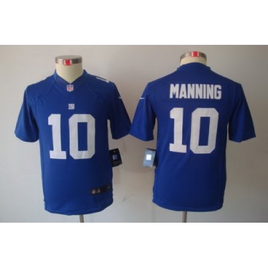 Nike Youth New York Giants #10 Manning Blue Limited NFL Jerseys Nike Youth New York Giants #10 Manning Blue Limited NFL Jerseys