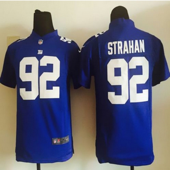 Youth New Giants #92 Michael Strahan Royal Blue Team Color Stitched NFL Elite Jersey Youth New Giants #92 Michael Strahan Royal Blue Team Color Stitched NFL Elite Jersey
