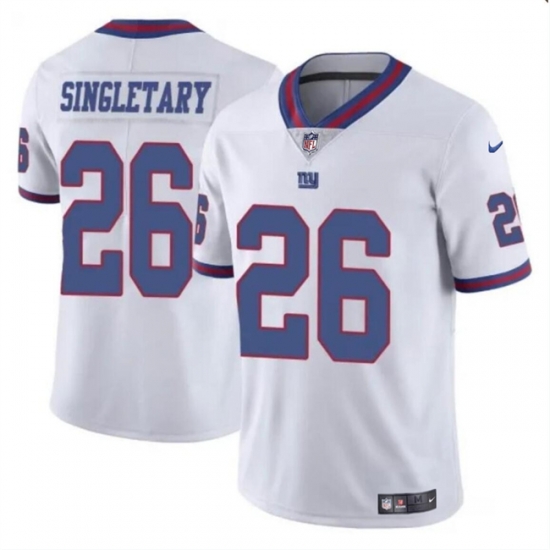 Youth New York Giants 26 Devin Singletary White Color Rush Limited Stitched Jersey Youth New York Giants 26 Devin Singletary White Color Rush Limited Stitched Jersey