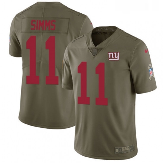 Youth Nike New York Giants 11 Phil Simms Limited Olive 2017 Salute to Service NFL Jersey Youth Nike New York Giants 11 Phil Simms Limited Olive 2017 Salute to Service NFL Jersey
