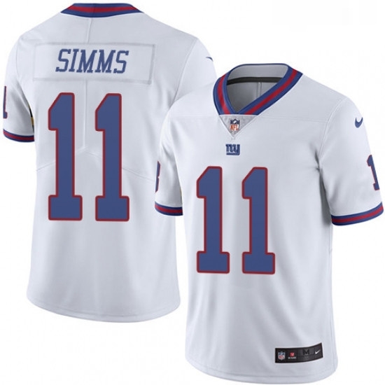 Youth Nike New York Giants 11 Phil Simms Limited White Rush Vapor Untouchable NFL Jersey Youth Nike New York Giants 11 Phil Simms Limited White Rush Vapor Untouchable NFL Jersey