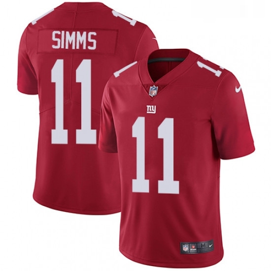 Youth Nike New York Giants 11 Phil Simms Red Alternate Vapor Untouchable Limited Player NFL Jersey Youth Nike New York Giants 11 Phil Simms Red Alternate Vapor Untouchable Limited Player NFL Jersey