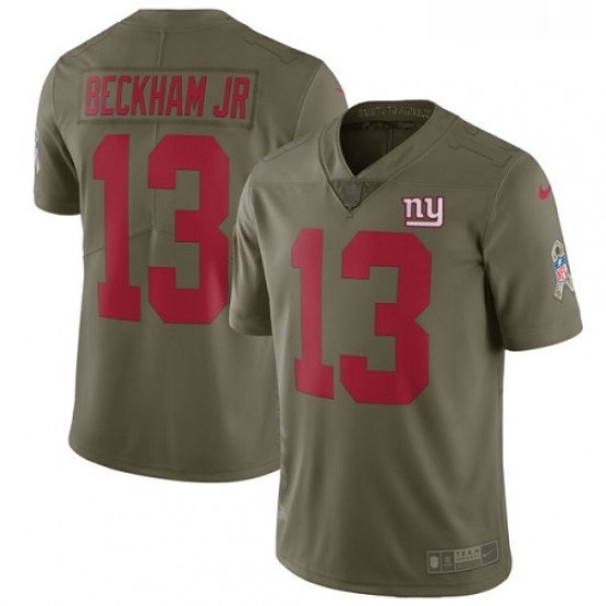 Youth Nike New York Giants 13 Odell Beckham Jr Limited Olive 2017 Salute to Service NFL Jersey Youth Nike New York Giants 13 Odell Beckham Jr Limited Olive 2017 Salute to Service NFL Jersey