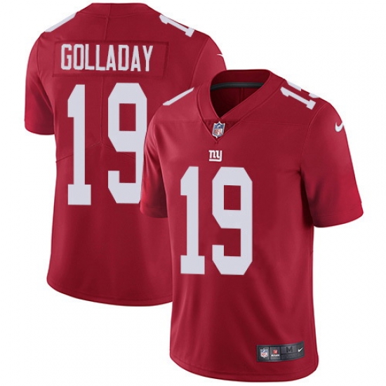 Youth Nike New York Giants 19 Kenny Golladay Red Stitched NFL Vapor Untouchable Limited Jersey Youth Nike New York Giants 19 Kenny Golladay Red Stitched NFL Vapor Untouchable Limited Jersey