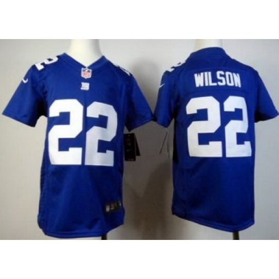 Youth Nike New York Giants 22 Wilson Blue Game Nike NFL Jerseys Youth Nike New York Giants 22 Wilson Blue Game Nike NFL Jerseys