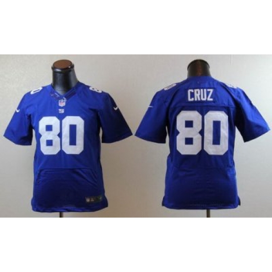Youth Nike New York Giants #80 Victor Cruz Blue Elite NFL Jerseys Youth Nike New York Giants #80 Victor Cruz Blue Elite NFL Jerseys