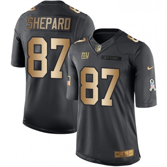 Youth Nike New York Giants 87 Sterling Shepard Limited BlackGold Salute to Service NFL Jersey Youth Nike New York Giants 87 Sterling Shepard Limited BlackGold Salute to Service NFL Jersey